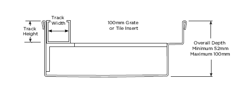 100TiTDiBF Threshold for Bifold Doors