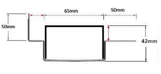 65TRiMTLF Linear Drain with Tile Flange