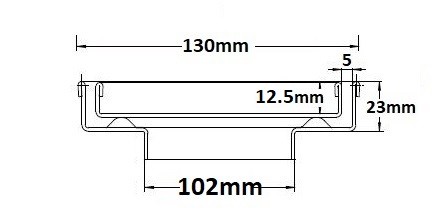 SQP100Ti20DN100 Square Floor Waste