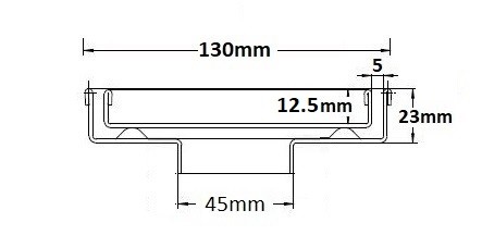 SQP100Ti20DN50 Square Floor Waste