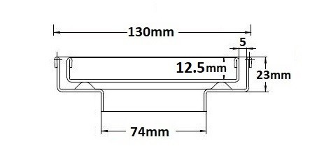 SQP100Ti20DN80Brass Square Floor Waste