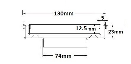 SQP100Ti20DN80BLACK Square Floor Waste